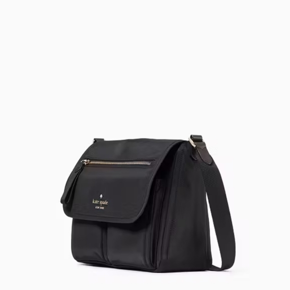 Kate Spade Black Crossbody Bag with Adjustable Strap and Flap Closure - Picture 2 of 12